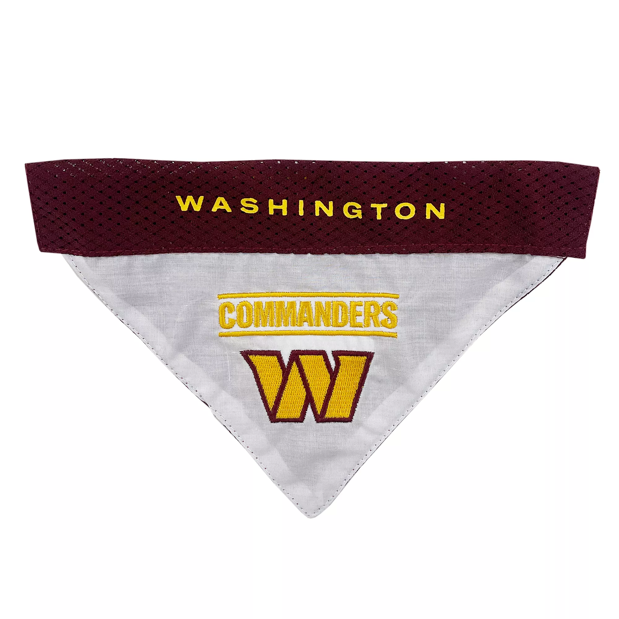 Pets First Washington Commanders Reversible Pet Bandana