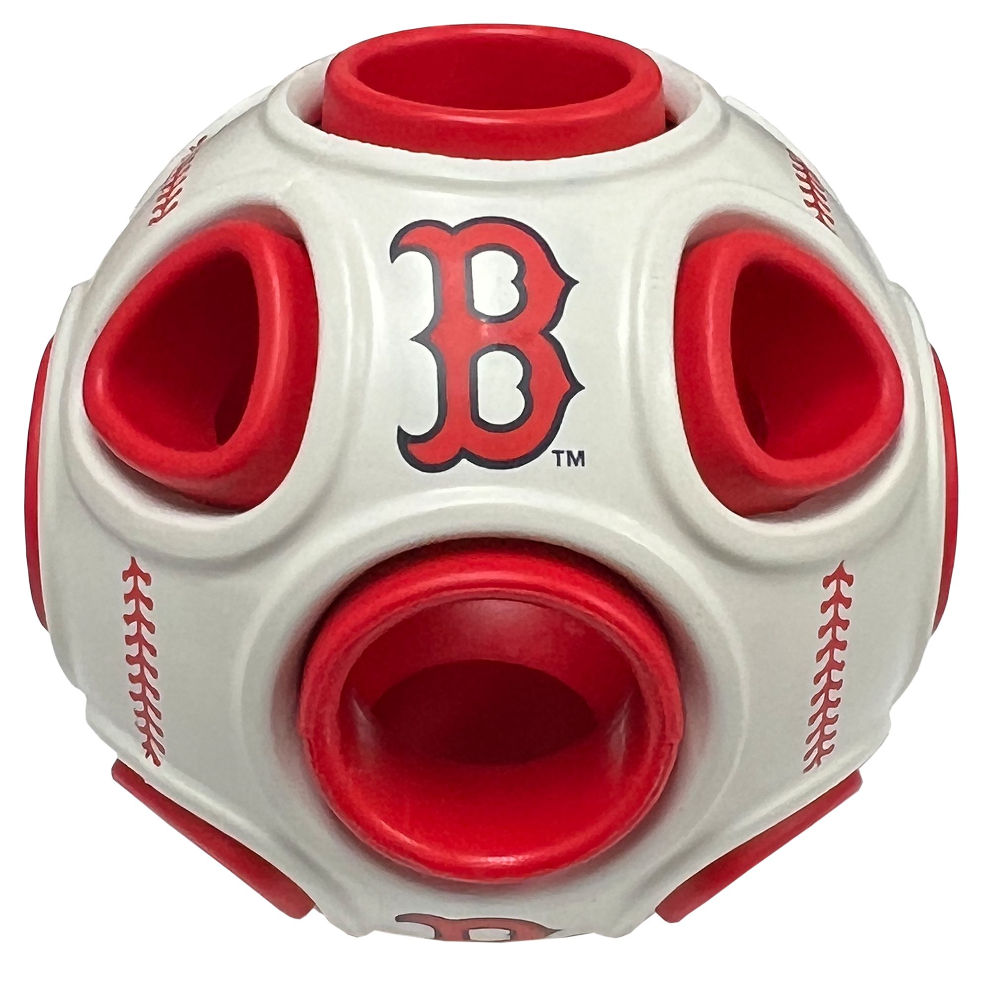 Pets First pets first mlb boston red sox baseball treat dispensing toy for  dogs and cats, rubber ball dog toy, interactive fun dog treat