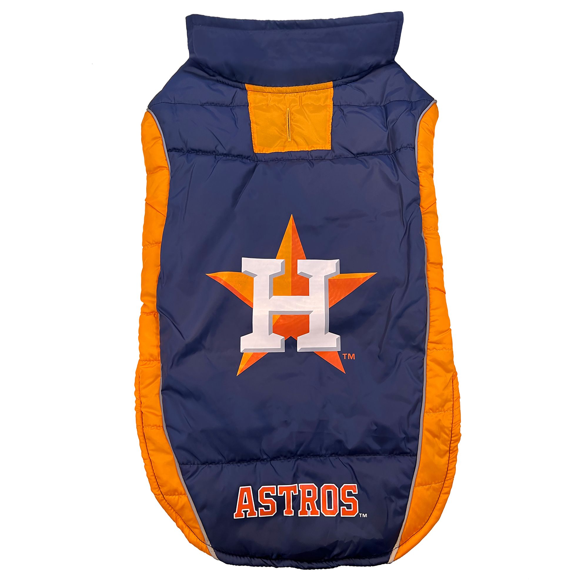 Pets First Houston Astros Puffer Pet Vest, dog Jerseys & Team Sports