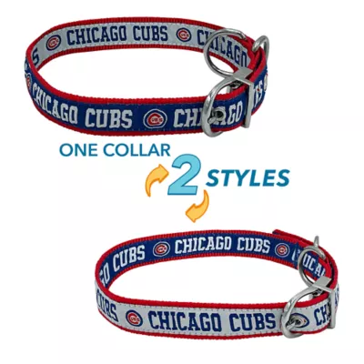 Product Pets First Chicago Cubs Reversible Dog Collar
