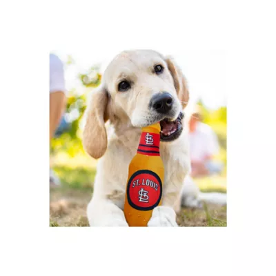 Product Pets First St. Louis Cardinals Plush Bottle Dog Toy