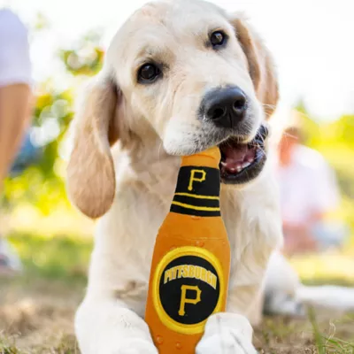 Product Pets First Pittsburgh Pirates Plush Bottle Dog Toy