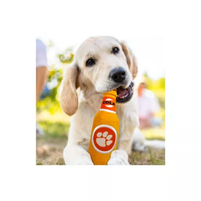 Product Pets First Clemson Tigers Plush Bottle Dog Toy