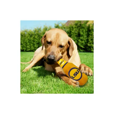 Product Pets First LSU Tigers Plush Bottle Dog Toy
