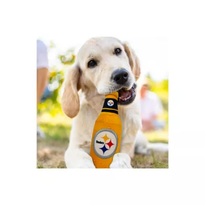 Product Pets First Pittsburgh Steelers Plush Bottle Dog Toy