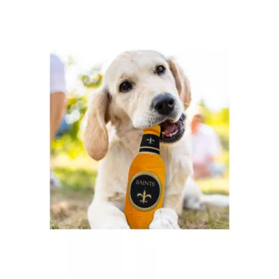 Product Pets First New Orleans Saints Plush Bottle Dog Toy