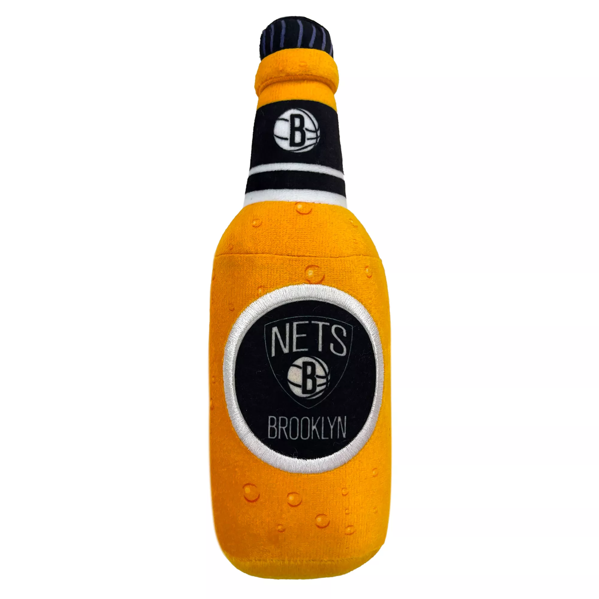 Pets First Brooklyn Nets Plush Bottle Dog Toy