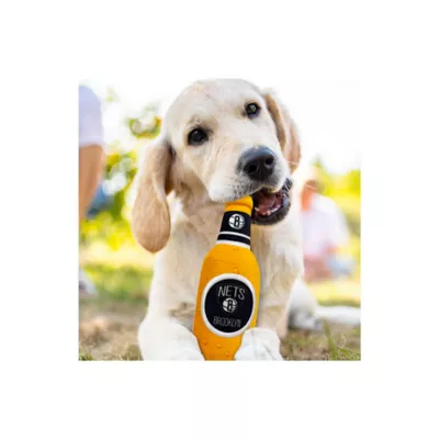 Product Pets First Brooklyn Nets Plush Bottle Dog Toy