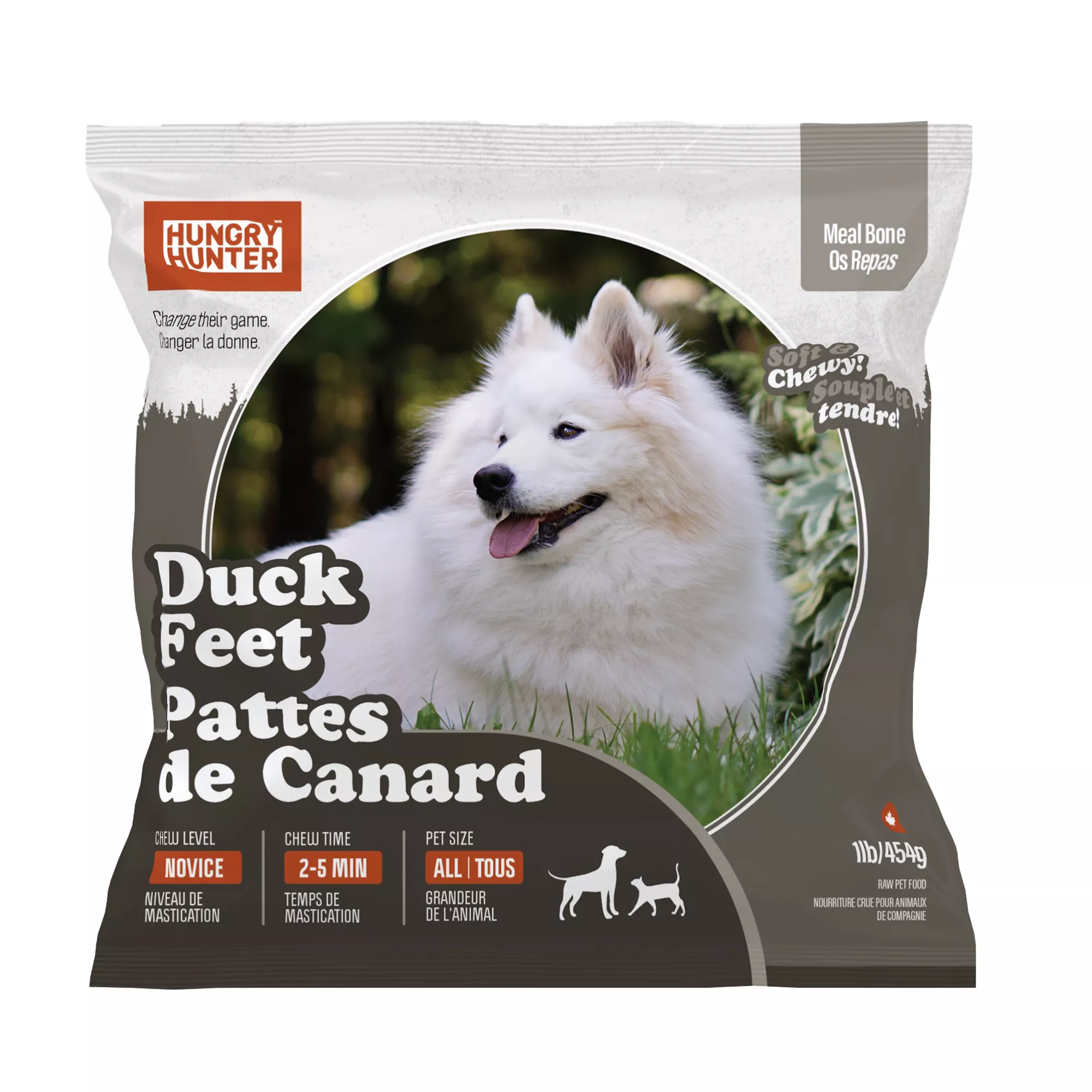 Hungry Hunter Frozen Raw Duck Feet for Dogs & Cats