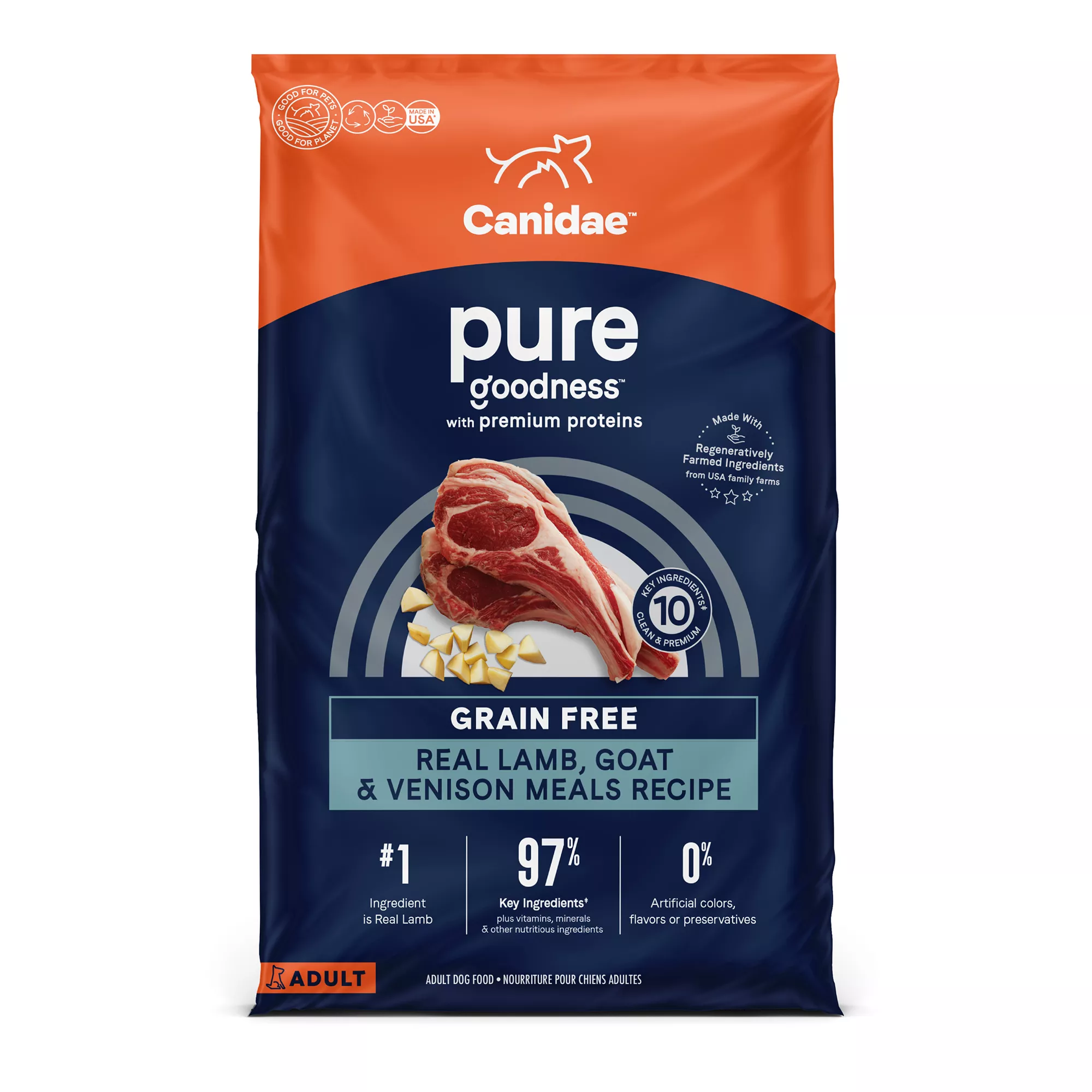 Canidae Pure Adult Dry Dog Food - Lamb, Goat & Venison