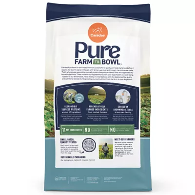 Product Canidae Pure Farm To Bowl Dog Food - Pasture-Raised Lamb and Goat & Venison Meals Recipe, 22 lbs