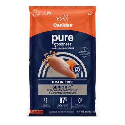 Canidae Pure Goodness SENIOR Real Chicken, Sweet Potato & Garbanzo Bean Recipe Dry Dog Food