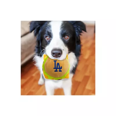 Product Pets First Los Angeles Dodgers Plush Hamburger Dog Toy