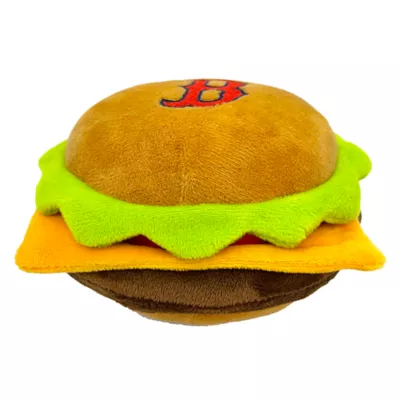 Product Pets First Boston Red Sox Plush Hamburger Dog Toy