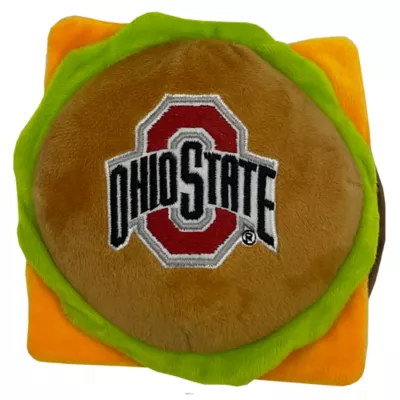 Product Pets First Ohio State Plush Hamburger Dog Toy