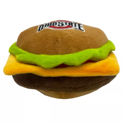 Product Pets First Ohio State Plush Hamburger Dog Toy