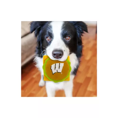Product Pets First Wisconsin Plush Hamburger Dog Toy