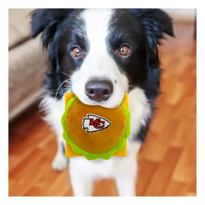 Product Pets First Kansas City Plush Hamburger Dog Toy