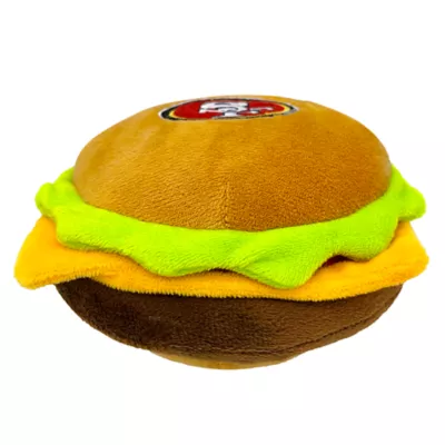 Pets First San Francisco 49ers Plush Hamburger Dog Toy - Image 2