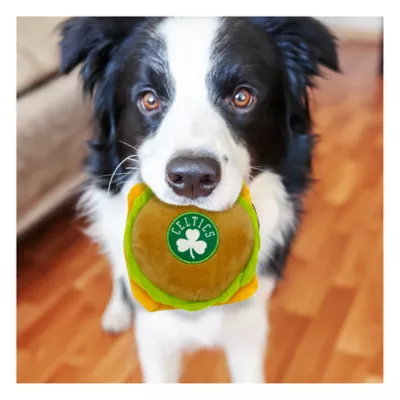 Product Pets First Boston Celtics Plush Hamburger Dog Toy