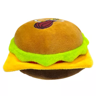 Product Pets First Miami Heat Plush Hamburger Dog Toy