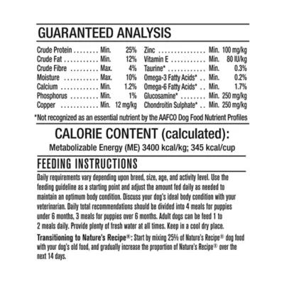 Product Nature's Recipe Grain Free Adult Dog Food - Salmon