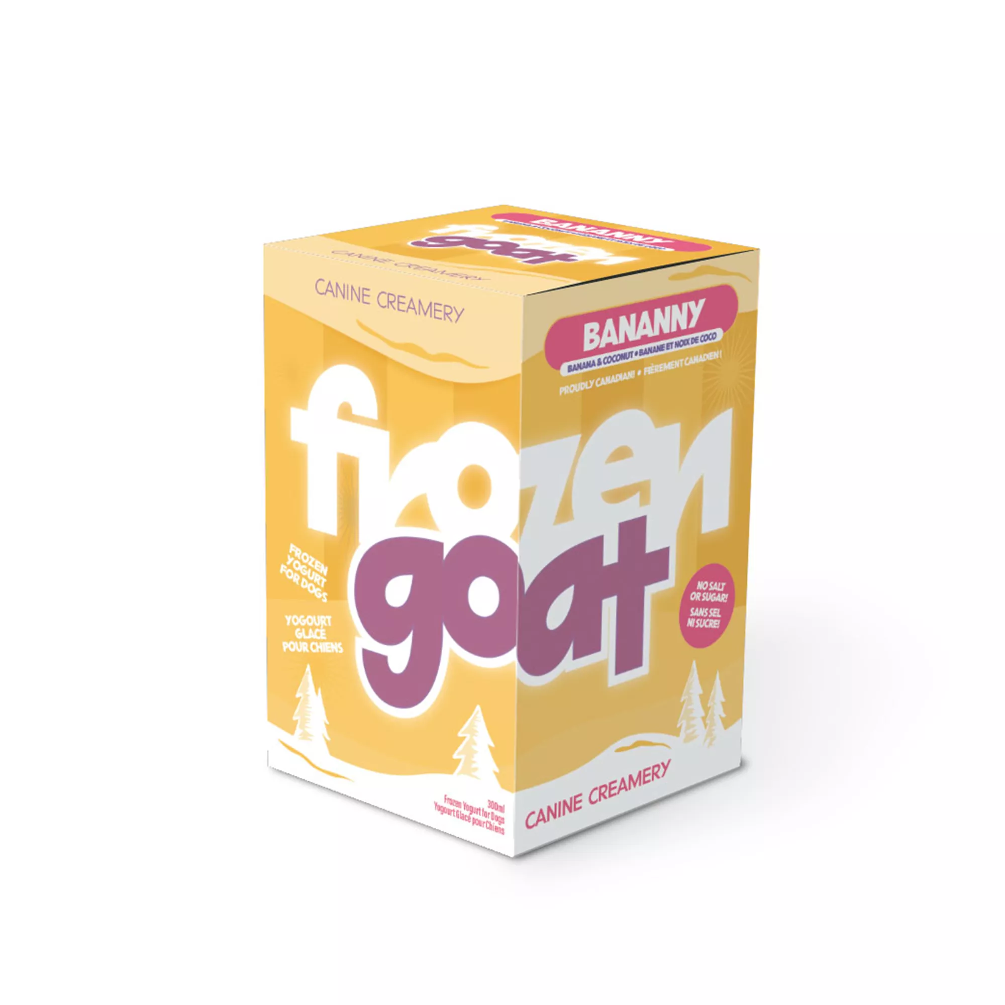 Hungry Hunter Frozen Yogurt Dog Treat - Banana & Coconut