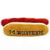 Pets First Michigan Wolverines Plush Hot Dog Dog Toy image thumbnail 1
