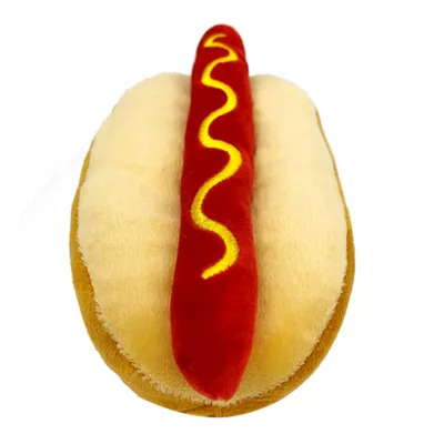 Product Pets First Georgia Bulldogs Plush Hot Dog Dog Toy
