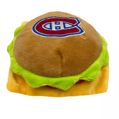 Product Pets First Montreal Canadiens Plush Hamburger Dog Toy