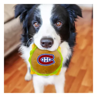 Product Pets First Montreal Canadiens Plush Hamburger Dog Toy