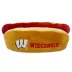 Pets First Wisconsin Badgers Plush Hot Dog Dog Toy image thumbnail 1