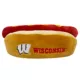 Product Pets First Wisconsin Badgers Plush Hot Dog Dog Toy
