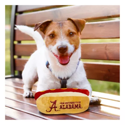 Product Pets First Alabama Crimson Tide Plush Hot Dog Dog Toy