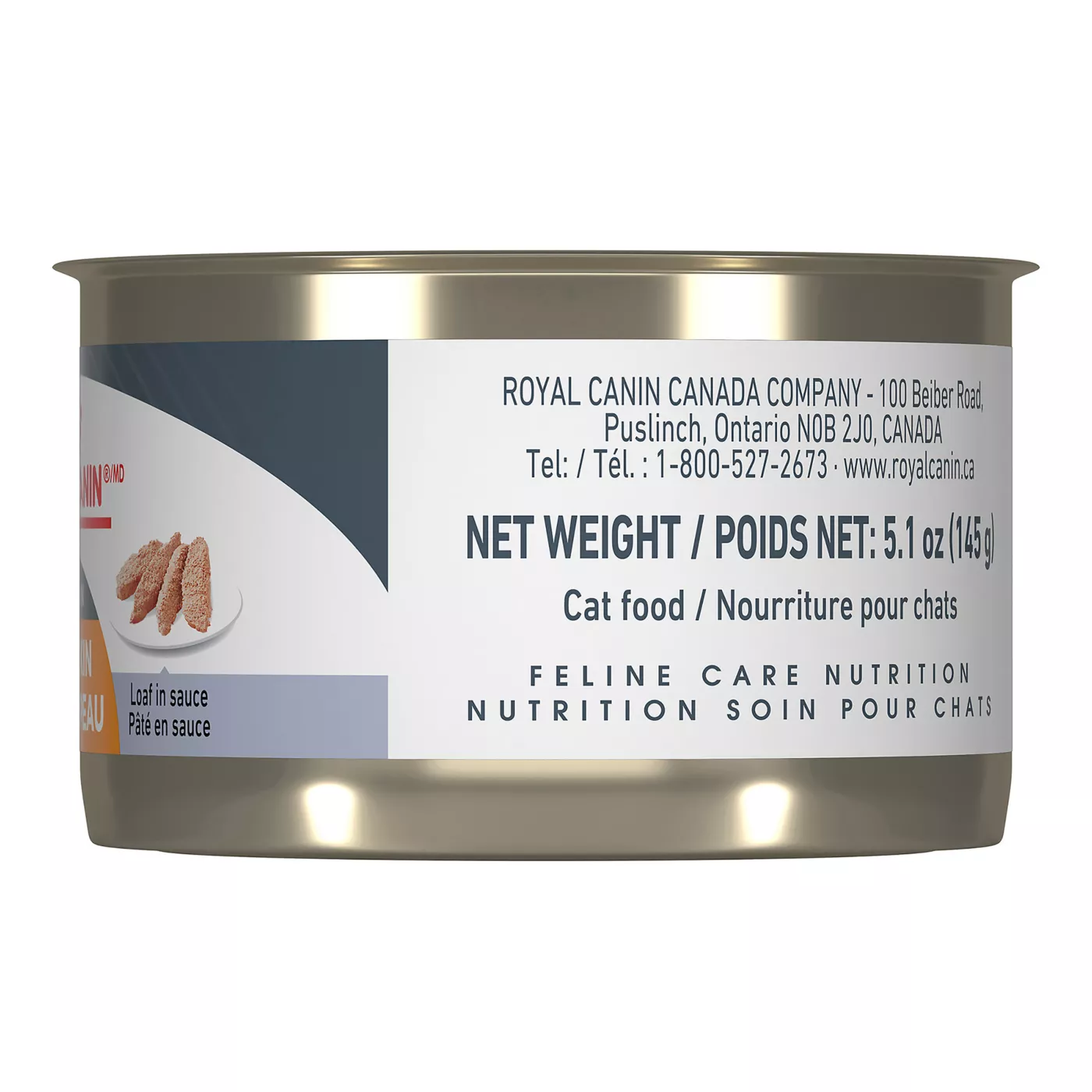 Royal Canin Feline Care Nutrition Hair Skin Care Loaf In Sauce Canned Cat Food