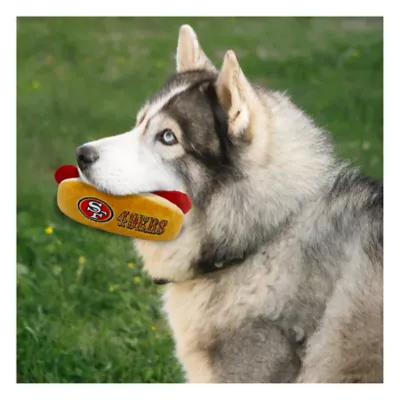 Product Pets First San Francisco 49ers Plush Hot Dog Dog Toy