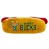 Pets First Milwaukee Bucks Plush Hot Dog Dog Toy image thumbnail 1