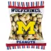 Pets First Michigan Wolverines Plush Peanut Bag Dog Toy image thumbnail 1