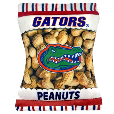 Product Pets First Florida Gators Plush Peanut Bag Dog Toy