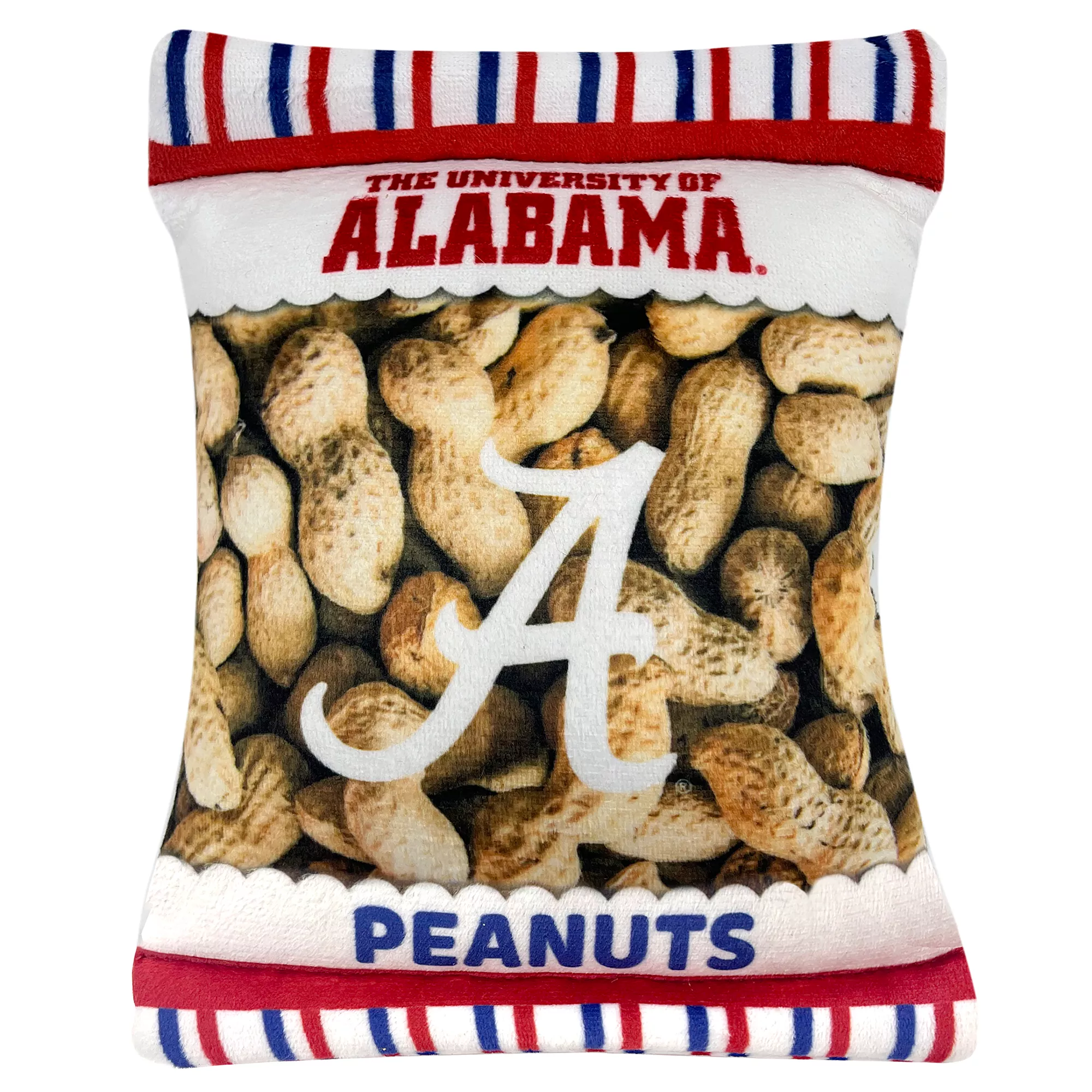 Pets First Alabama Crimson Tide Plush Peanut Bag Dog Toy