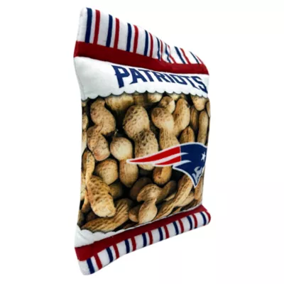 Product Pets First New England Patriots Plush Peanut Bag Dog Toy