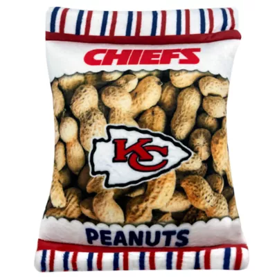 Product Pets First Kansas City Chiefs Plush Peanut Bag Dog Toy
