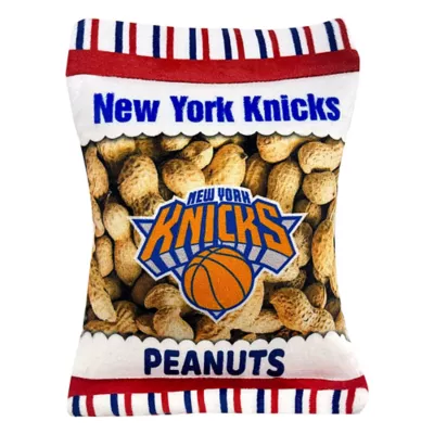 Product Pets First New York Knicks Plush Peanut Bag Dog Toy