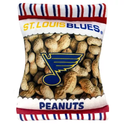 Product Pets First St. Louis Blues Plush Peanut Bag Dog Toy