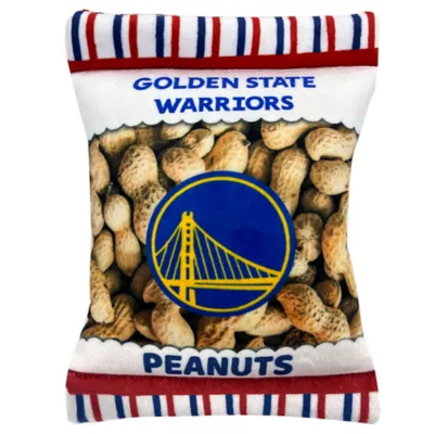 Product Pets First Golden State Warriors Plush Peanut Bag Dog Toy