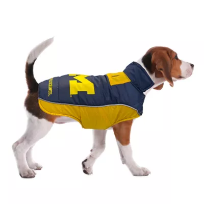 Product Pets First Michigan Wolverines Puffer Pet Vest