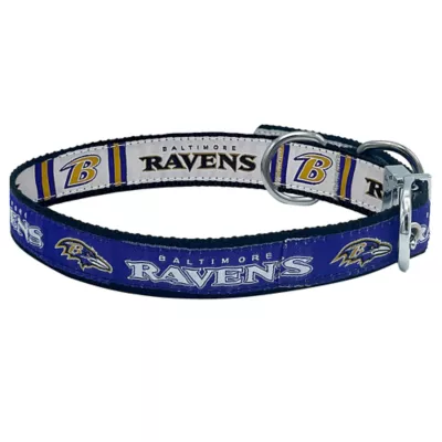 Product Pets First Baltimore Ravens Reversible Dog Collar