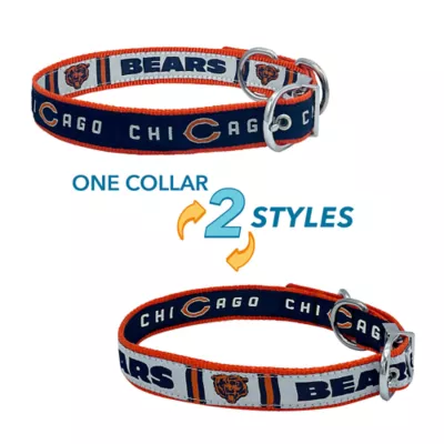 Product Pets First Chicago Bears Reversible Dog Collar
