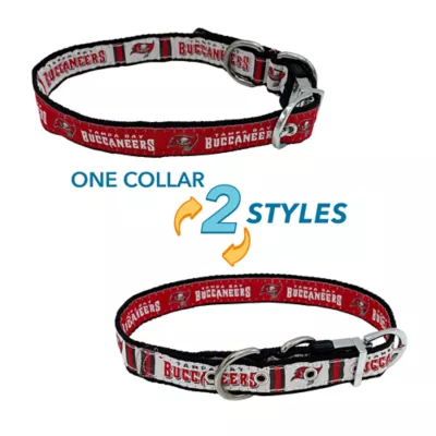 Product Pets First Tampa Bay Buccaneers Reversible Dog Collar