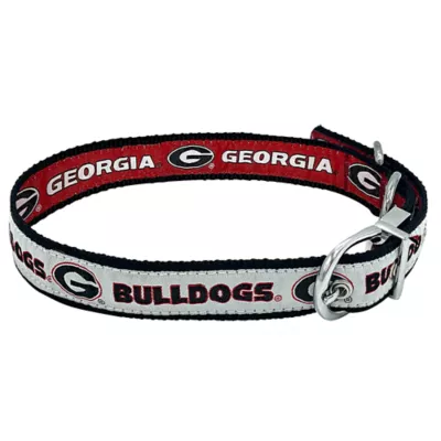 Product Pets First Georgia Bulldogs Reversible Dog Collar